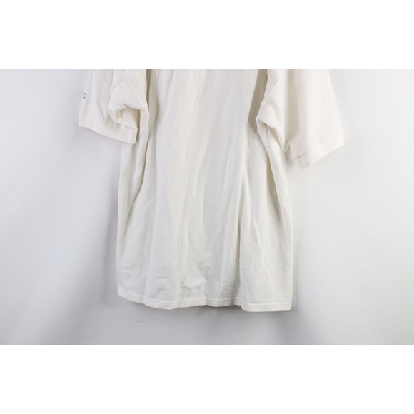 Vtg 90s Champion Mens XL Spell Out Ohio State University Golf Polo Shirt White - Picture 12 of 12